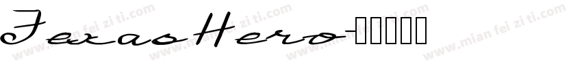 Texas Hero字体转换